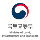 국토교통부 Ministry of Land, Infrastructure and Transport 로고 이미지